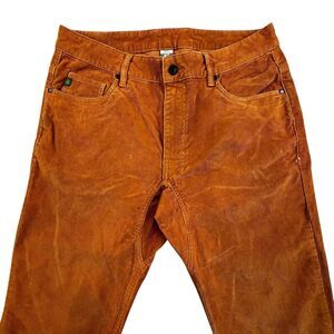 Stio Rivet Cord Corduroy Pants Mens 32R 32x32 Brown Stretch Chino